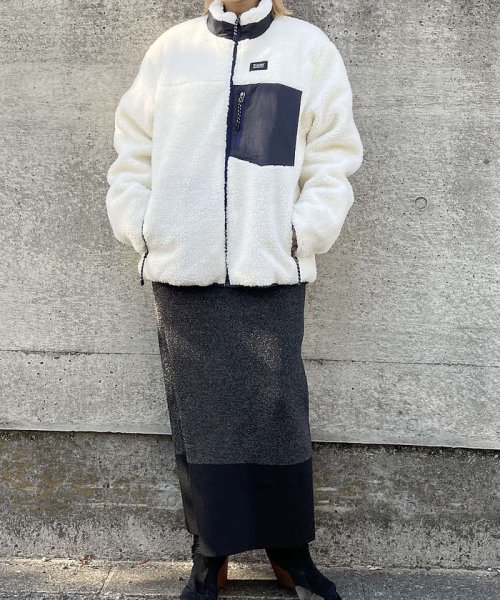 【TAION】ダウンxボアリバーシブルジャケット H1254522061(9653円)