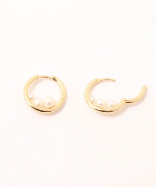 NOLLEY’S(ノーリーズ)/【Otiumberg/オティウムバーグ】Trio Pearl Hoops トリオパールフープピアス/img02