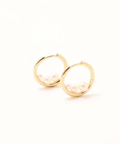 NOLLEY’S(ノーリーズ)/【Otiumberg/オティウムバーグ】Trio Pearl Hoops トリオパールフープピアス/img03