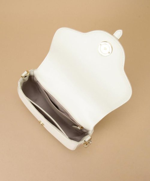 フラグメントケース付きフラワーカット ショルダーバッグ 