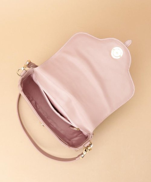 フラグメントケース付きフラワーカット ショルダーバッグ 