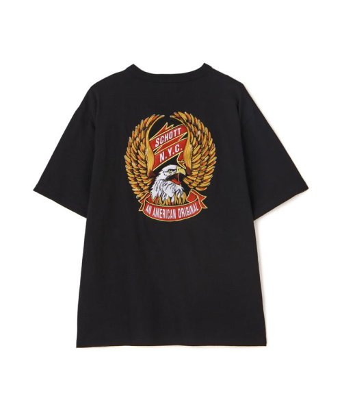 Schott(ショット)/T－SHIRT "EAGLE AND RIBBON EMB"/刺繍Tシャツ "イーグル アンド リボン/img06