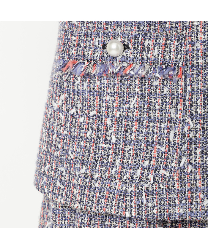 セットアップ対応】ファンシーツイードジャケット(505761758)｜阪急