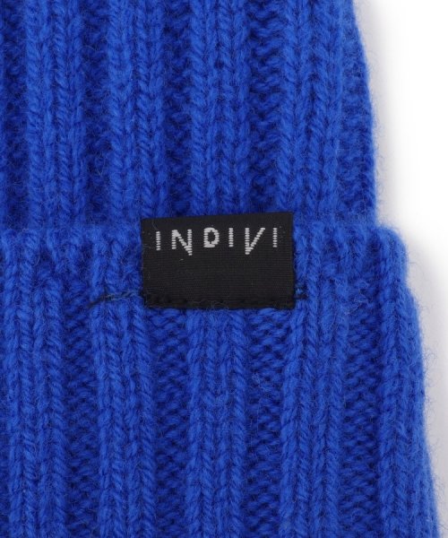INDIVI(インディヴィ)/【ウール混】シンプルニット帽/img03