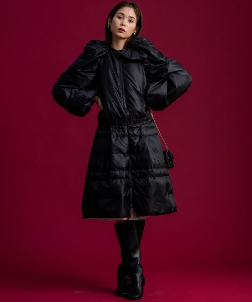 【組曲×setsuko sagittaire】2WAY シューリボンダウンコート sagittaire 組曲×setsuko