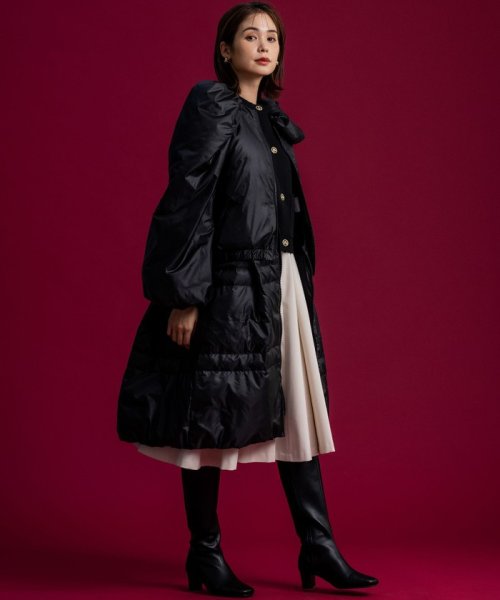 【組曲×setsuko sagittaire】2WAY シューリボンダウンコート sagittaire 組曲×setsuko