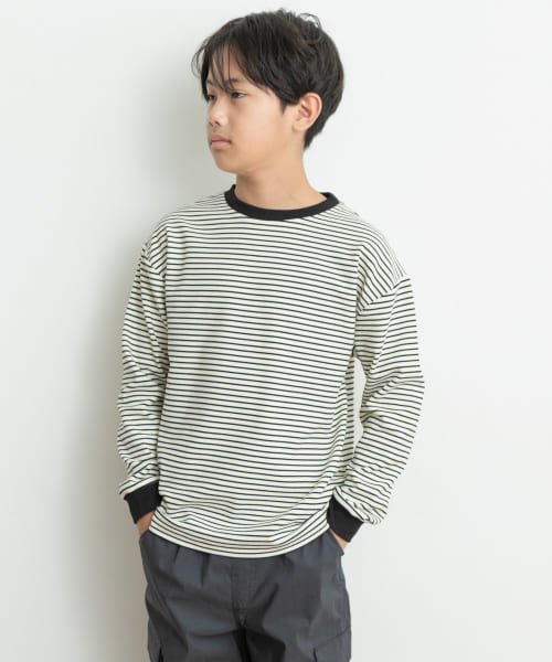 URBAN RESEARCH DOORS（Kids）(アーバンリサーチドアーズ（キッズ）)/起毛ボーダープルオーバー(KIDS)/img01