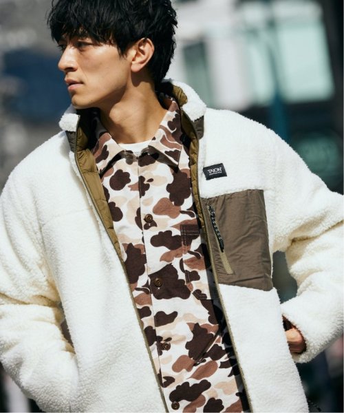 【TAION / タイオン】マウンテンリバーシブル ダウン×ボアジャケット TAION タイオン ファスナーポケットが付いています MOUNTAIN