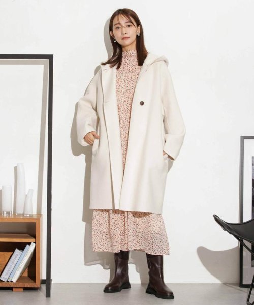 スーパー140ウールリバーフードコート 