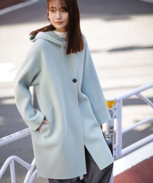 スーパー140ウールリバーフードコート 