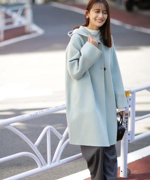 スーパー140ウールリバーフードコート 