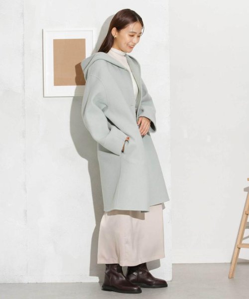 スーパー140ウールリバーフードコート 