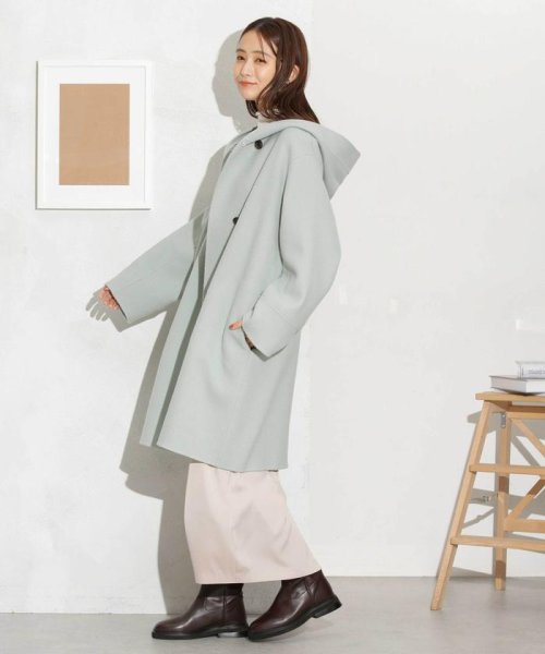 スーパー140ウールリバーフードコート 