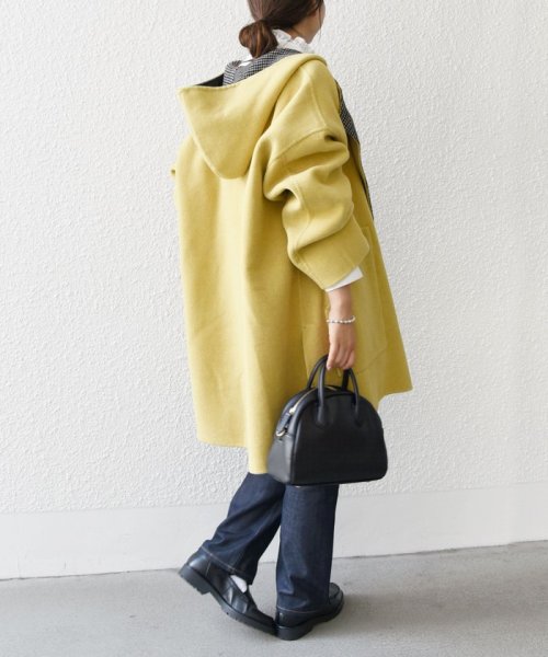 SHIPS any: リバー フーディー ポンチョ ハーフ コート SHIPS any リバー ポンチョ