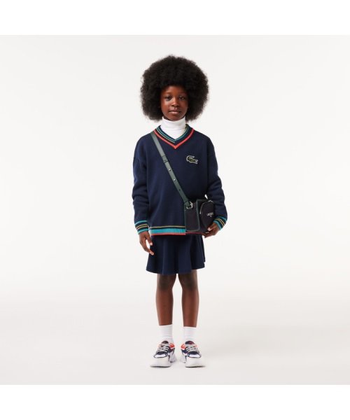 LACOSTE KIDS(ラコステ　キッズ)/アシンメトリーリブニットJUNIORチルデンニットセーター/img03