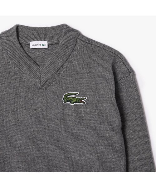 LACOSTE KIDS(ラコステ　キッズ)/アシンメトリーリブニットJUNIORチルデンニットセーター/img07