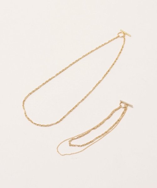 NOLLEY’S(ノーリーズ)/【ucalypt/ユーカリプト】Combination Link Necklace コンビネーションリンクネックレス/img12
