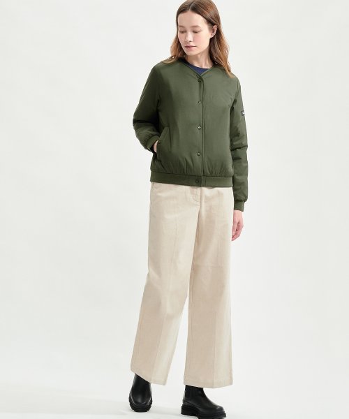 撥水 インサレーションVネックジャケット SORONA