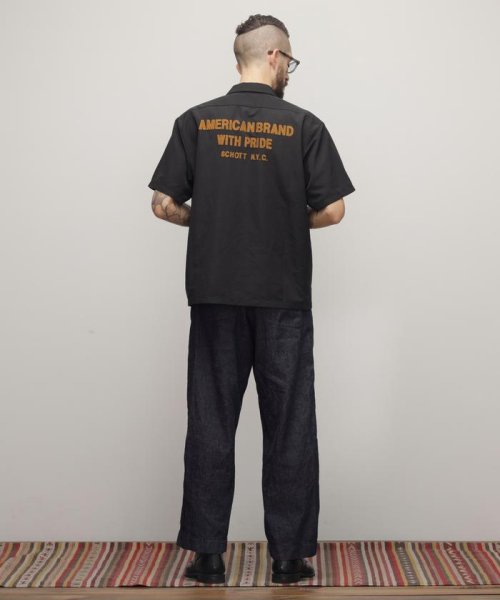 Schott(ショット)/TC WORK SHIRT"AMERICAN BRAND WITH PRIDE EMB"/刺繍ワークシャツ/img05