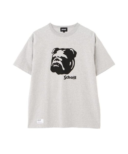 Schott(ショット)/HEATHER T－SHIRT "STENCIL BULLDOG"/ヘザーTシャツ "ステンシル ブルドッグ/img07