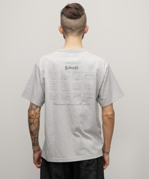 Schott(ショット)/T－SHIRT "ARCHIVE STAMPS"/Tシャツ "アーカイブスタンプ/img11