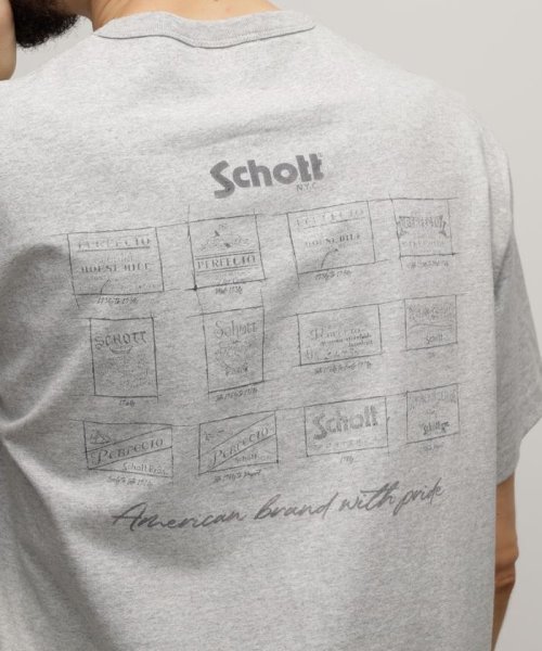 Schott(ショット)/T－SHIRT "ARCHIVE STAMPS"/Tシャツ "アーカイブスタンプ/img15