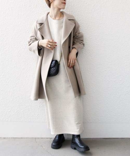 SHIPS any: PONTETORTO スタンド & ダブル カラー コート 2 