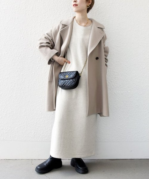 SHIPS any: PONTETORTO スタンド & ダブル カラー コート 2 