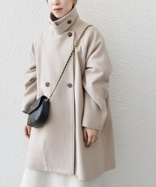 SHIPS any: PONTETORTO スタンド & ダブル カラー コート 2 