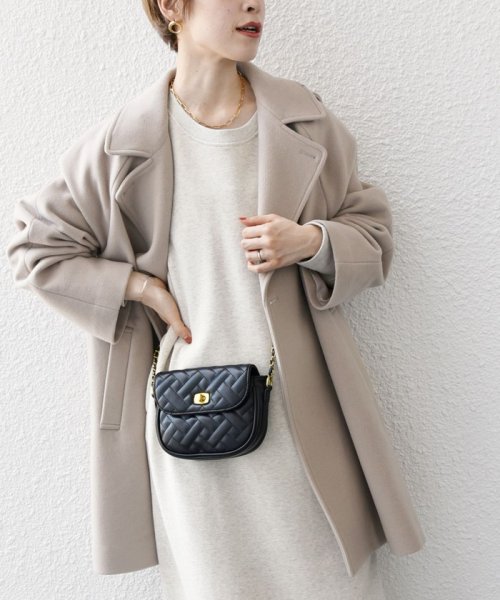 SHIPS any: PONTETORTO スタンド & ダブル カラー コート 2 