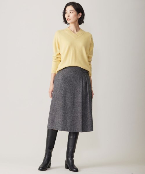 J.PRESS LADIES（LARGE SIZE）(J．プレス　レディス（大きいサイズ）)/【洗える】CASHMERE BLEND Vネック ニット/img13