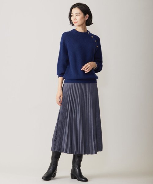 【洗える】マロンサテン プリーツ スカート 【洗える】マロンサテン スカート MYK1416045841(10780円)