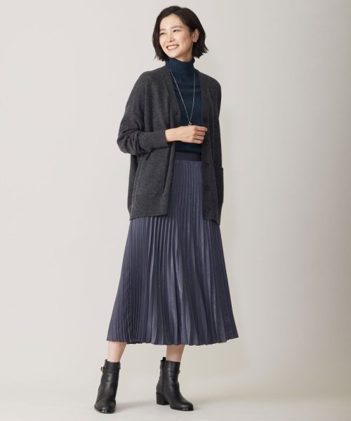 【洗える】マロンサテン プリーツ スカート Aラインスカート DGJ1474387817(11220円)