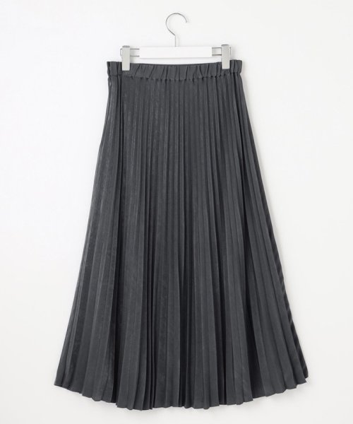 【洗える】マロンサテン プリーツ スカート Aラインスカート DGJ1474387817(11220円)