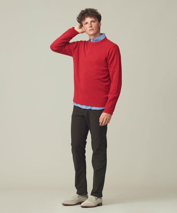WEB限定】クルーネックニット(505749678)｜HANKYU MEN'S / 阪急メンズ