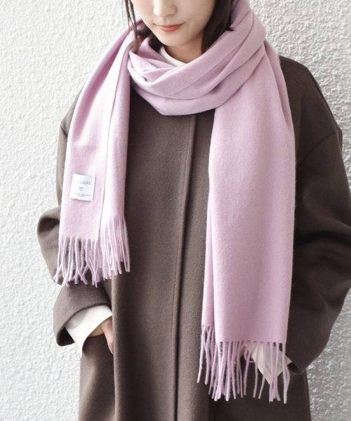 SHIPS Colors:カシミヤ ソリッド ストール SHIPS