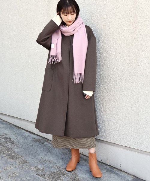 SHIPS Colors:カシミヤ ソリッド ストール SHIPS