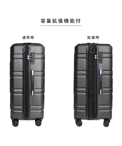 protrip(プロトリップ)/プロトリップ スーツケース Mサイズ 55L 62L 拡張機能付き 軽量 Protriip+ キャリーケース キャリーバッグ PP－ST002/img18