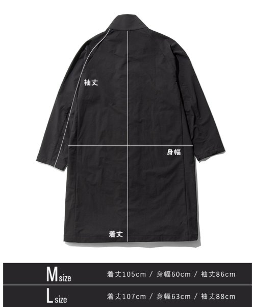 アントラック ロングコート ストレッチコート アウター 秋冬 メンズ ブランド ナイロン 撥水 着るバッグ UNTRACK 60071 返品 着るバッグ size　　　　　