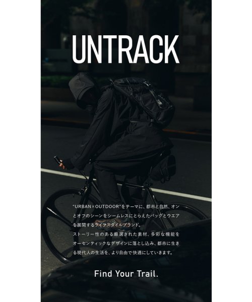 アントラック メッセンジャーバッグ ショルダーバッグ メンズ レディース 大きめ 大容量 撥水 自転車 バイク A4 UNTRACK 60042 