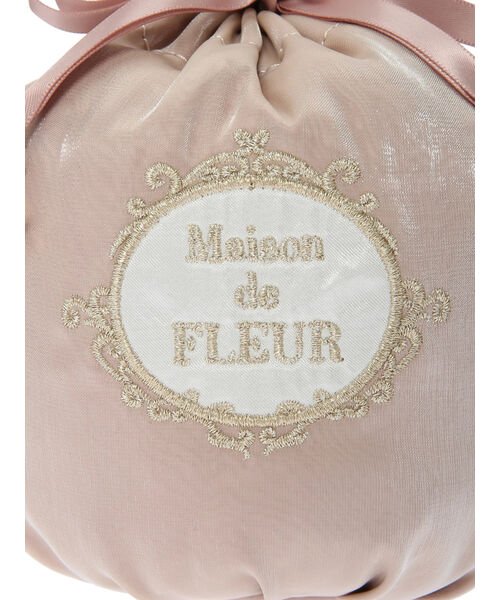 Maison de FLEUR(メゾンドフルール)/ロゴフレームシャイニー巾着/img05