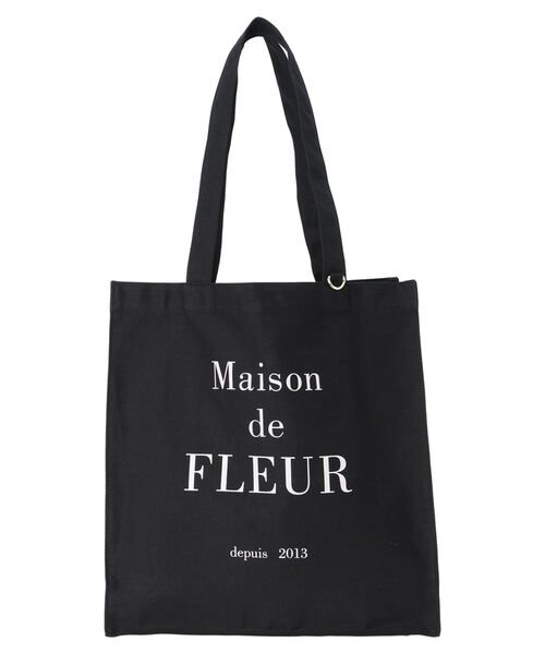 Maison de FLEUR(メゾンドフルール)/EC限定ブランドロゴプリントスクエアトートバッグ/img08