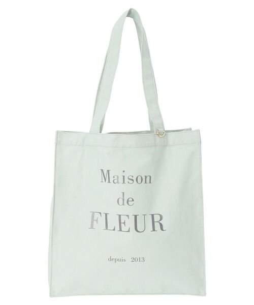 Maison de FLEUR(メゾンドフルール)/EC限定ブランドロゴプリントスクエアトートバッグ/img10