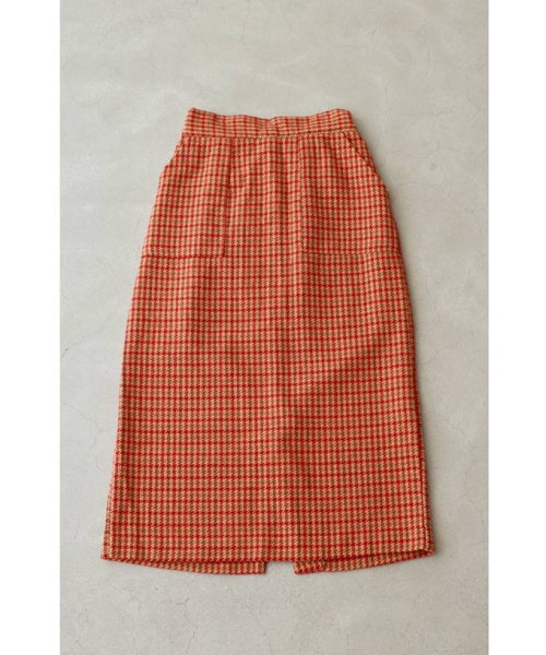 あったかチェックのIラインミディアムスカート あったかチェックのIラインミディアムスカート GM1267202086(9776円)