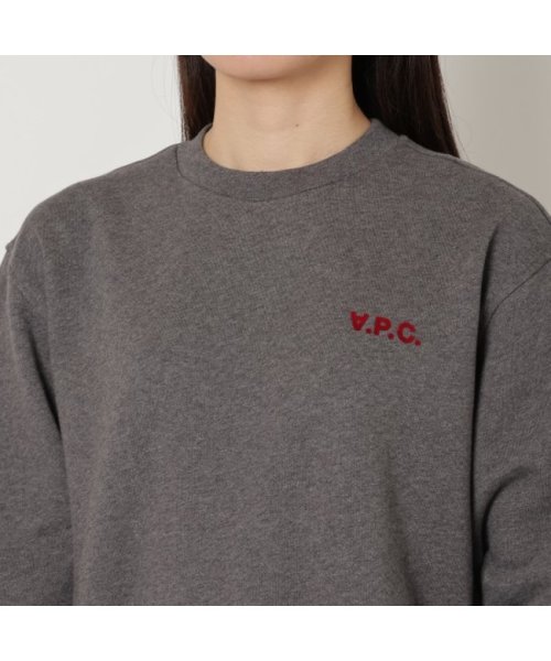 A.P.C.(アーペーセー)/アーペーセー スウェット ロゴ グレー レディース APC F27789 COFDX PLA/img04