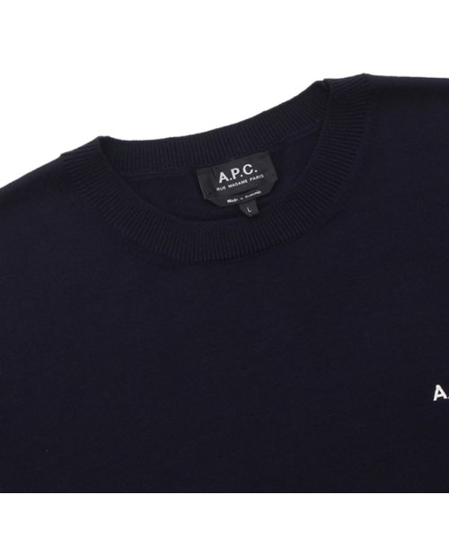 A.P.C.(アーペーセー)/アーペーセー ニット・セーター ロゴ ネイビー メンズ APC H23235 WOAOC IAK/img03