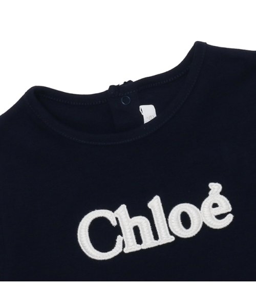 Chloe(クロエ)/クロエ Tシャツ カットソー ベビー ロゴ ネイビー ガールズ CHLOE C05450 859/img03