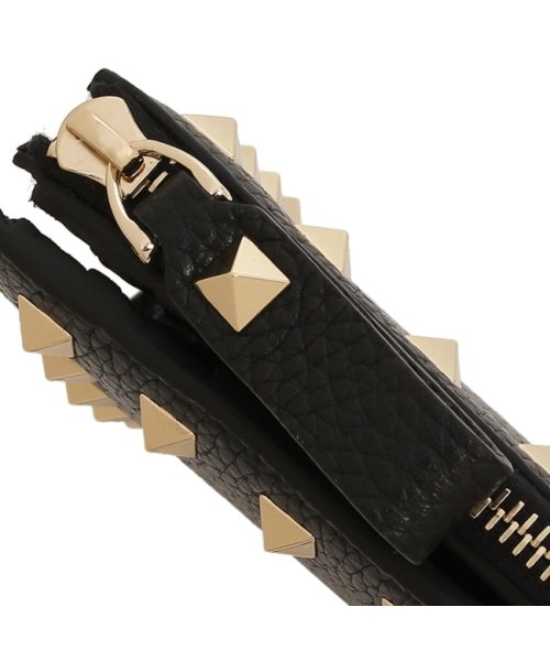 ヴァレンティノ 二つ折り財布 ロックスタッズ ミニ財布 ブラック レディース VALENTINO GARAVANI 3W2P0W06 VSH 0NO ROCKS VALENTINO GARAVANI ヴァレンティノ 二つ折り財布 ロックスタッズ ミニ財布 ブラック レディース 3W2P0W06 VSH 0NO cm