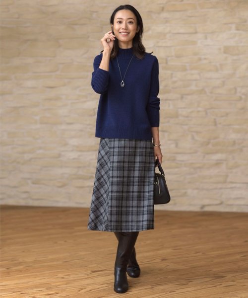 クラシカル ツイード タータン スカート 