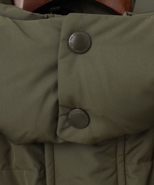 【ビジネス対応可】ベーシックタフタ ダウンコート / デタッチャブルフード 